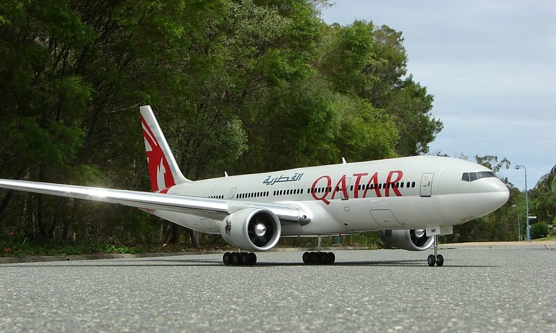 Qatar  RC 777 airliner